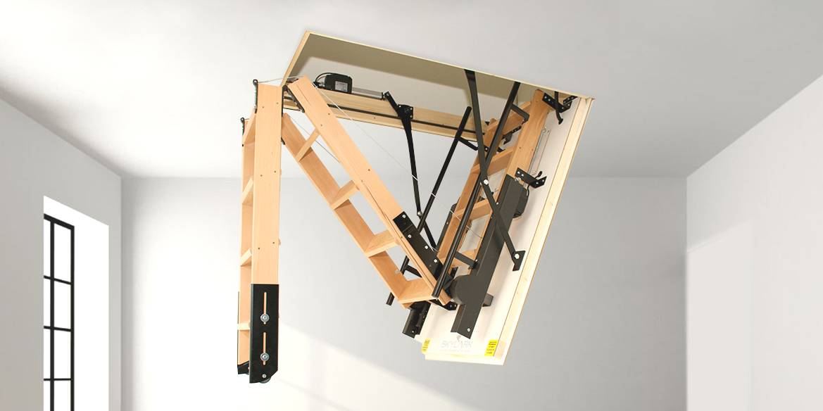 elektrische zoldertrap plaatsen